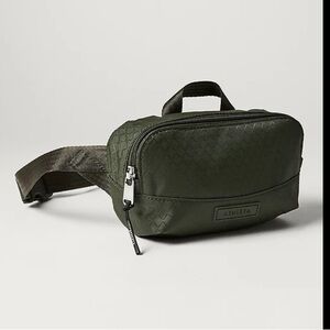 Athleta Black Belt Bag with Textured Design